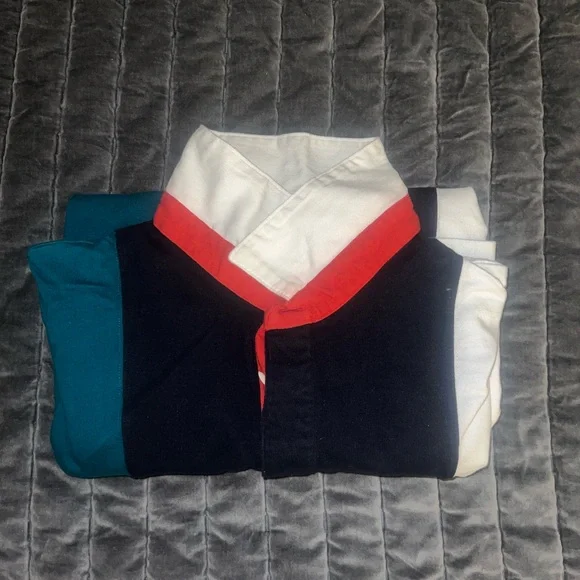 Colorblock urban outfitters Long Sleeve Polo Shirt - Picture 2 of 3